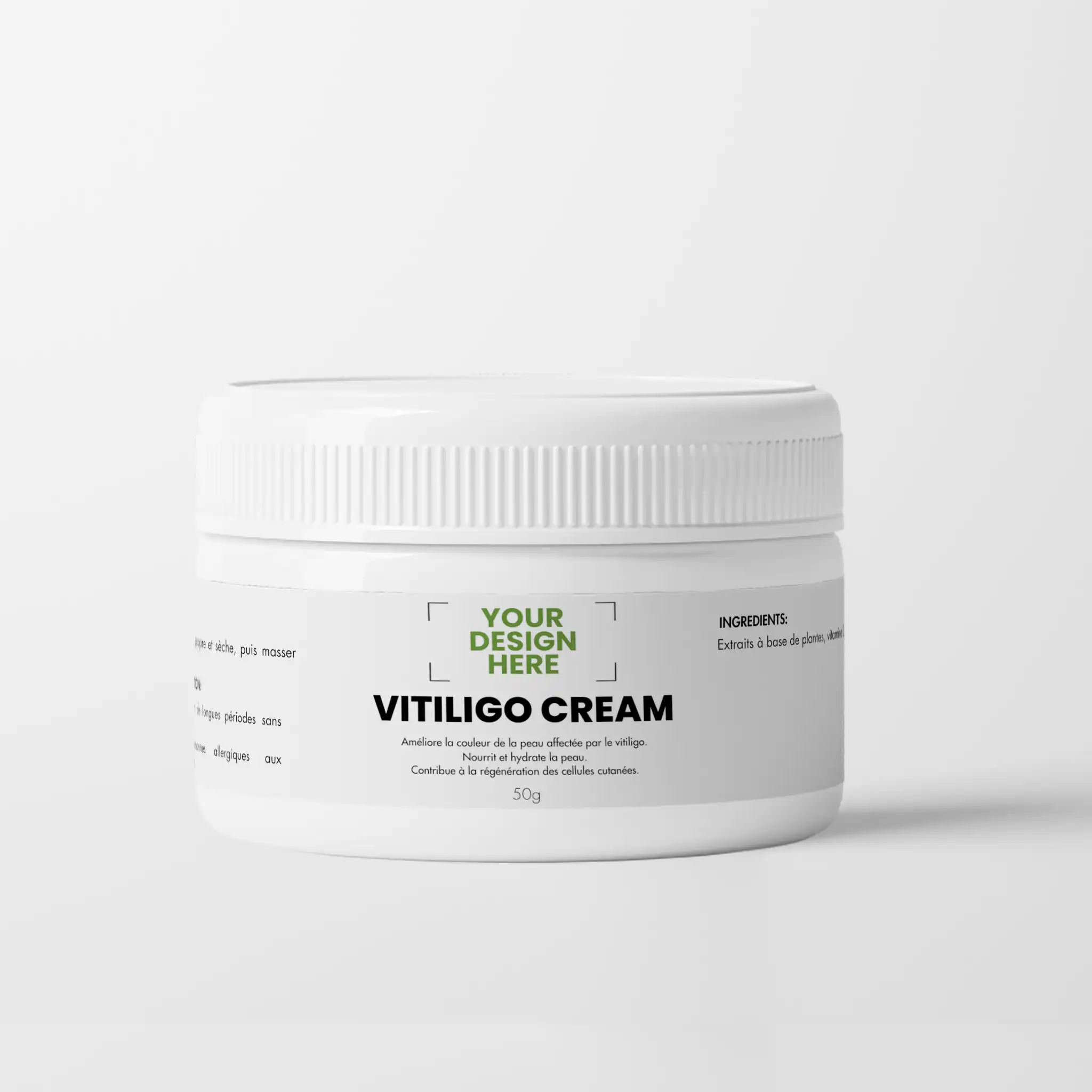 Crème de soin pour peau dépigmentée (Vitiligo) – Anti-taches Éclat