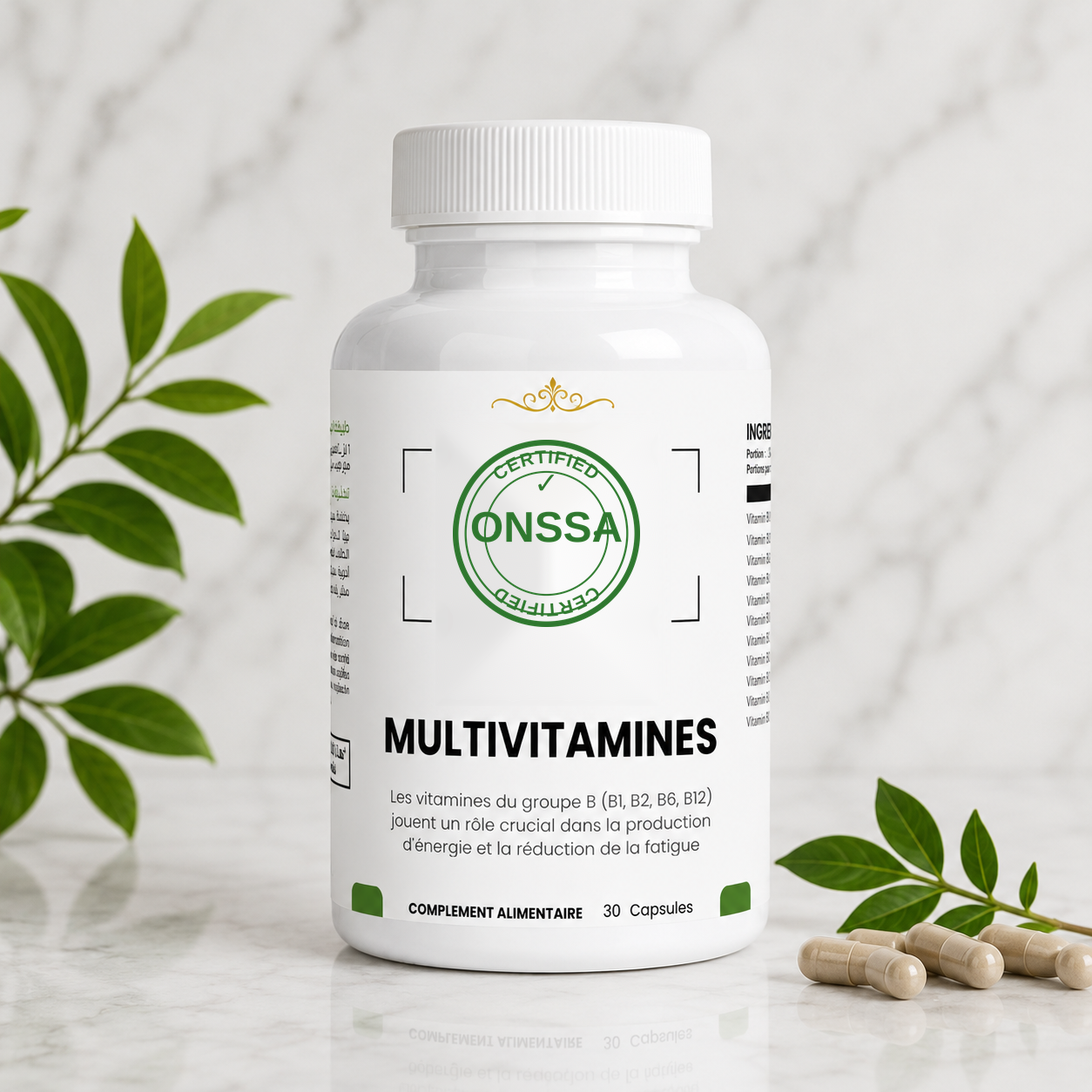 Gélules multivitamines : couverture nutritionnelle complète pour votre vitalité quotidienne — image produit